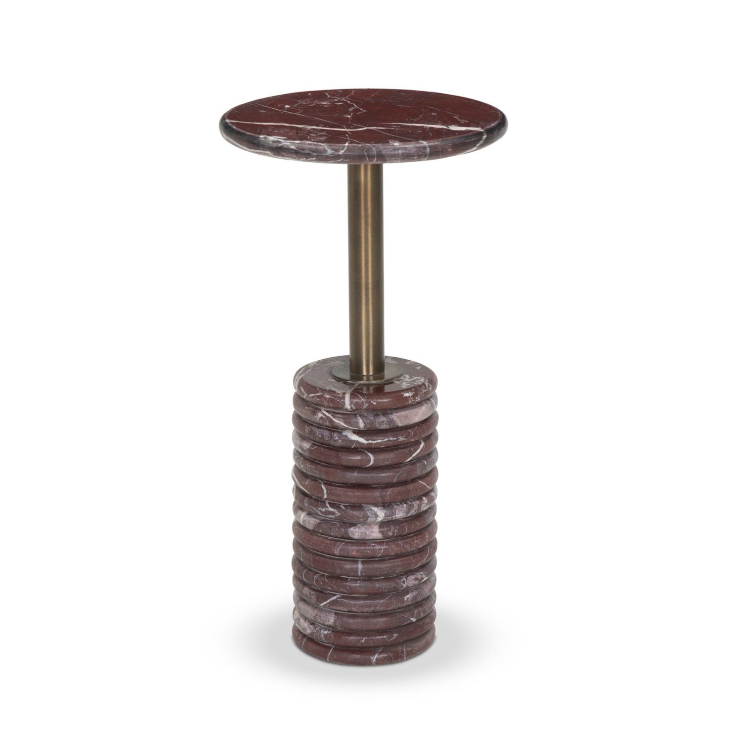 Reeves End Table - Cordovan Marble
