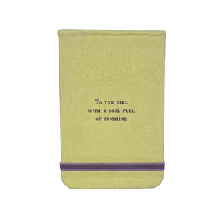 To the Girl fabric notebook by Sugarboo & Co.