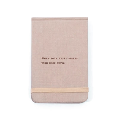 When Your Heart Speaks Fabric Notebook - Sugarboo & Co.