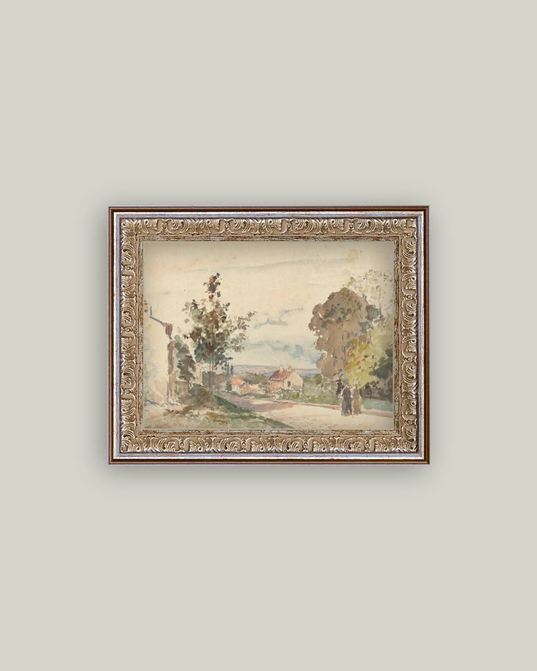 The Road from Versailles Framed Antique Art — 10x8 — Petal Lane Home
