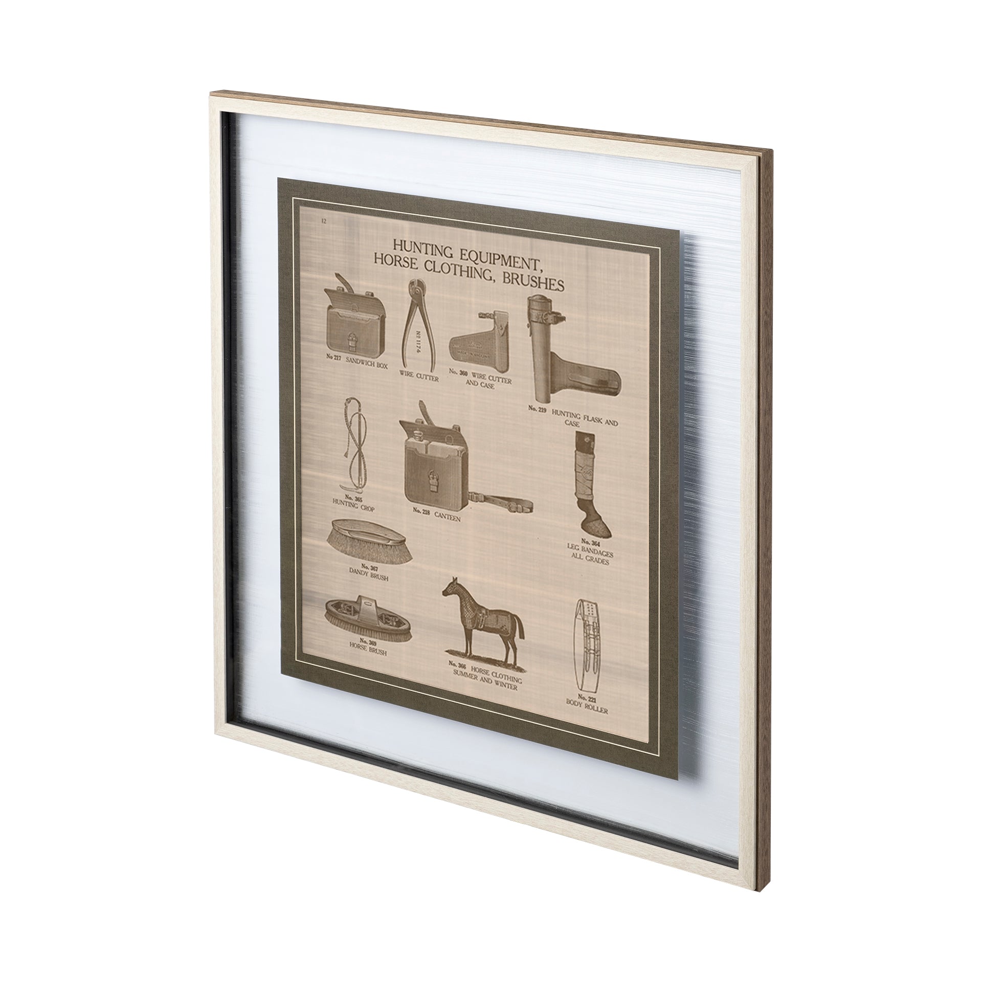 Equine Riding Gear IV v2 by Mercana Studio Hand Embellished Framed Art Print Matted under Glass