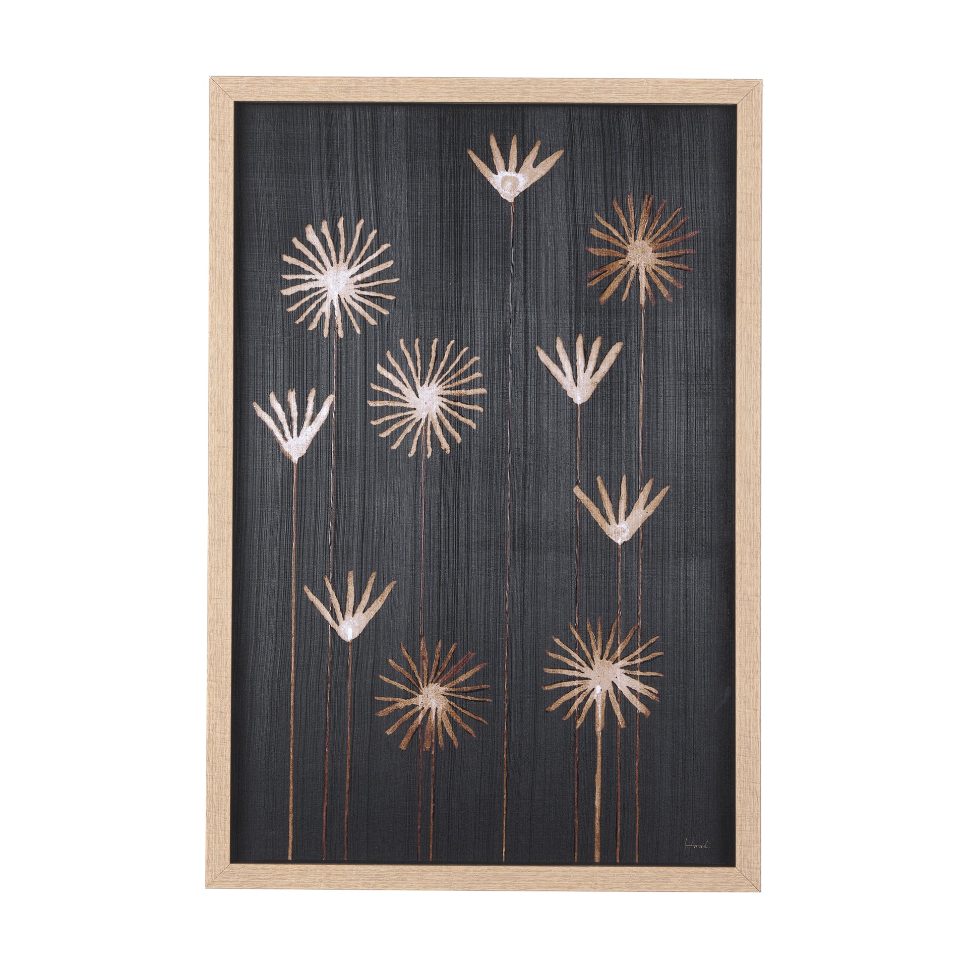 Spark I by Mercana Studio Hand Embellished Textured Framed Art Print Matted under Glass