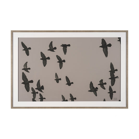 Flock I by Nathan Larson Hand Embellished Framed Photo Print under Glass
