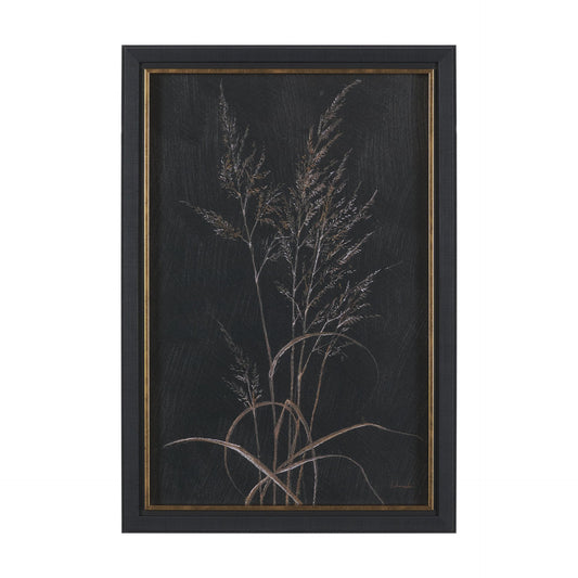 Golden Grasses II by Mercana Studio Hand Embellished Textured Framed Artwork Matted