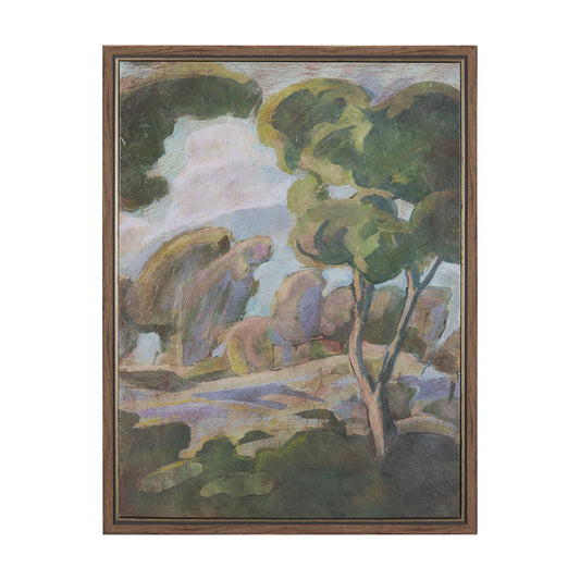 Landscape Tapestry II by Mercana Studio Hand Embellished Textured Framed Canvas Artwork
