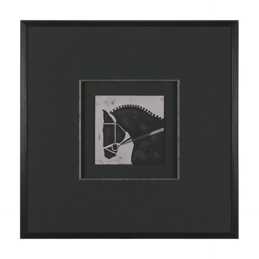 Steed 1 by Mercana Studio Hand Embellished Framed Artwork Matted under Glass