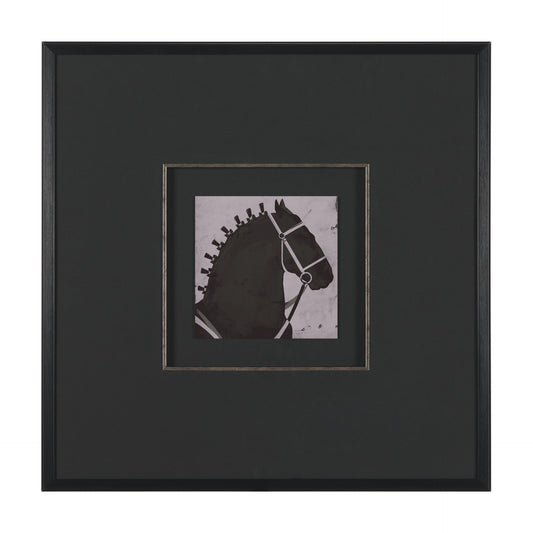 Steed 2 by Mercana Studio Hand Embellished Framed Artwork Matted under Glass