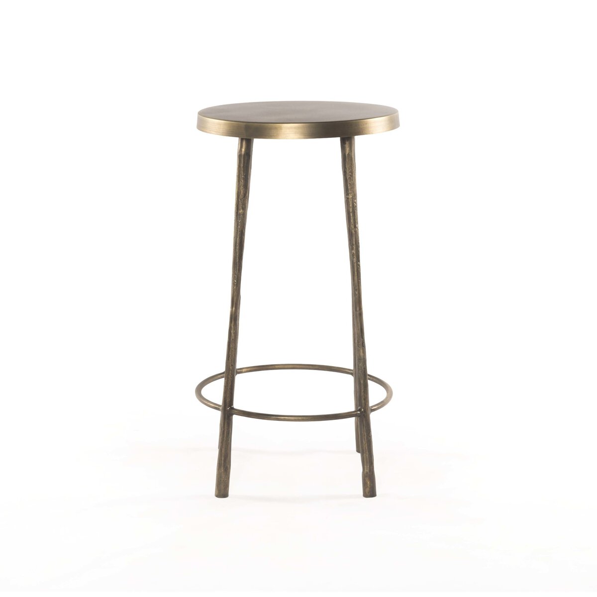 Westwood Bar + Counter Stool - Tapered Hammered Aged Brass