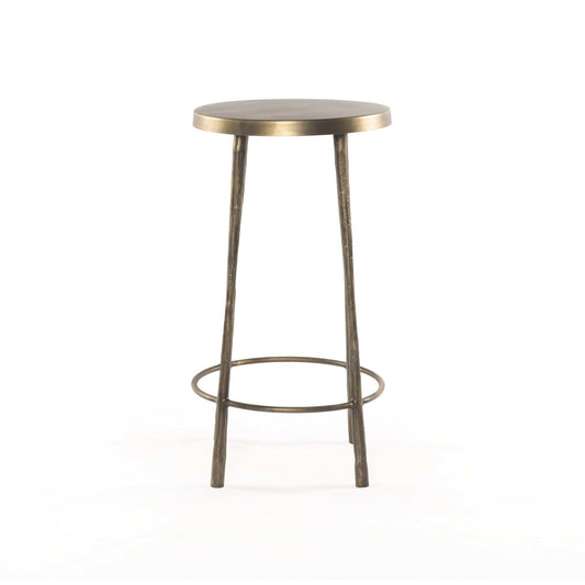 Westwood Bar + Counter Stool - Tapered Hammered Aged Brass