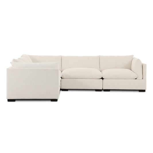 Westwood 5-Piece Sectional - Crypton Nomad Snow / Brushed Ebony