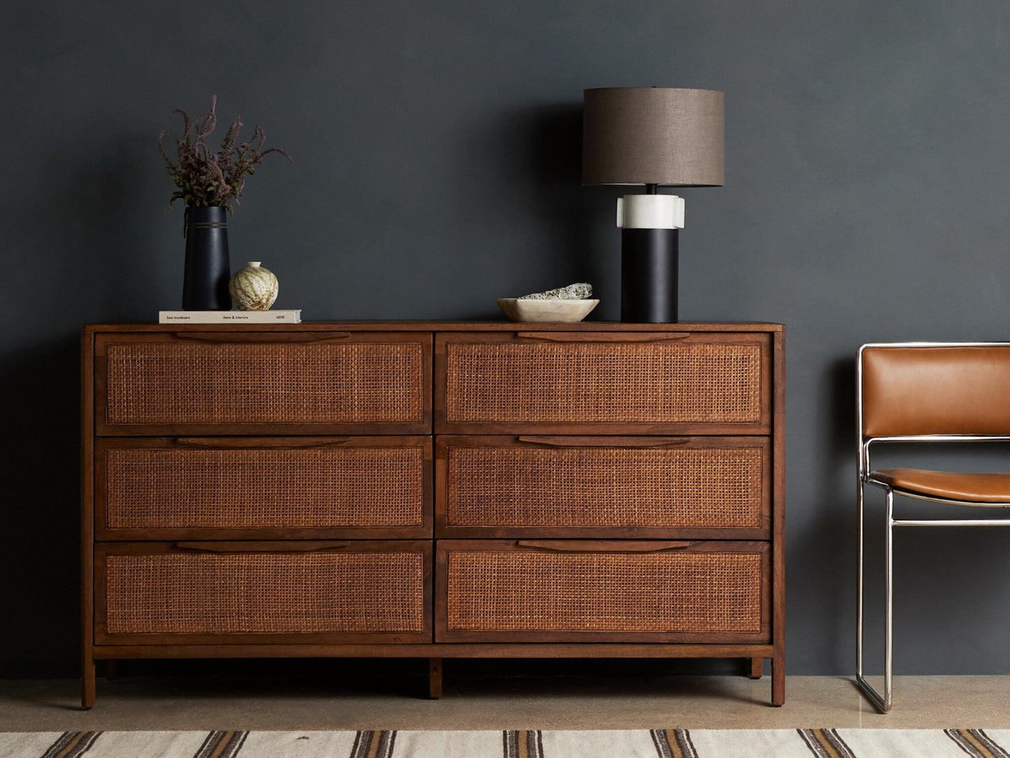Sydney 6-Drawer Dresser - Brown Wash