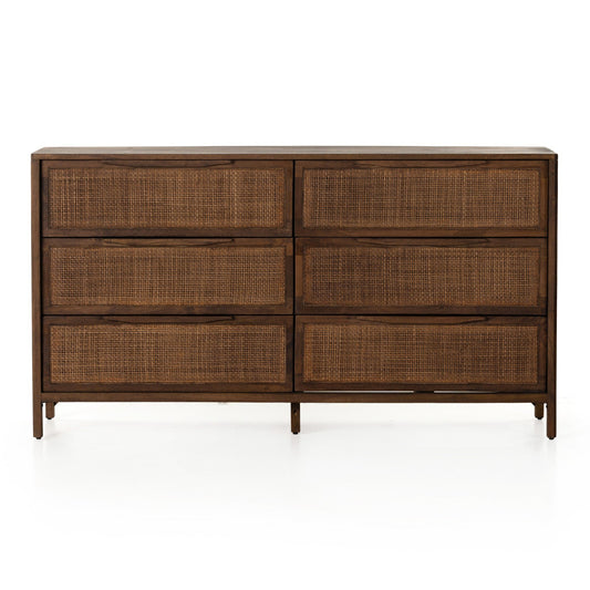 Sydney 6-Drawer Dresser - Brown Wash