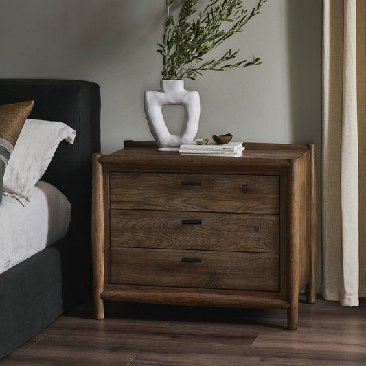 Glenview Nightstand - Weathered Oak