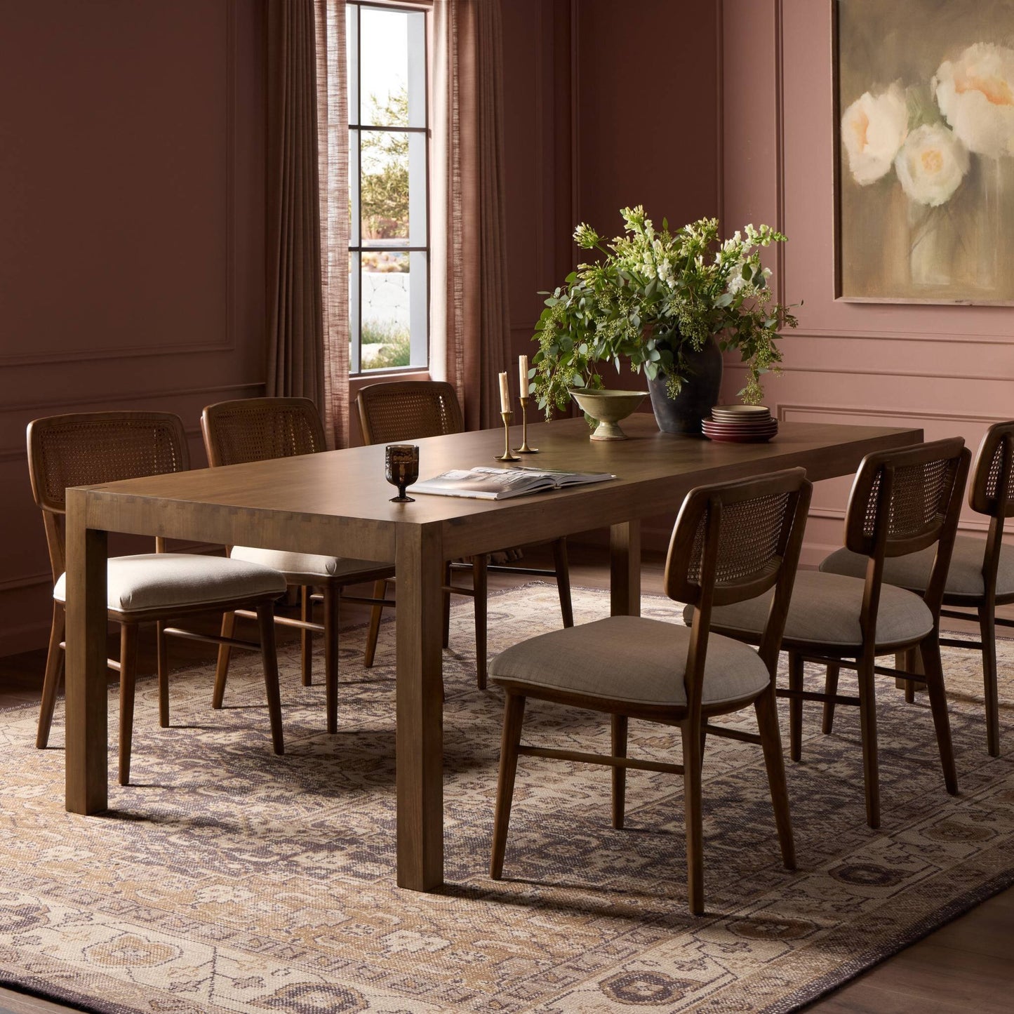 Isador 96-inch Dining Table - Auburn Poplar