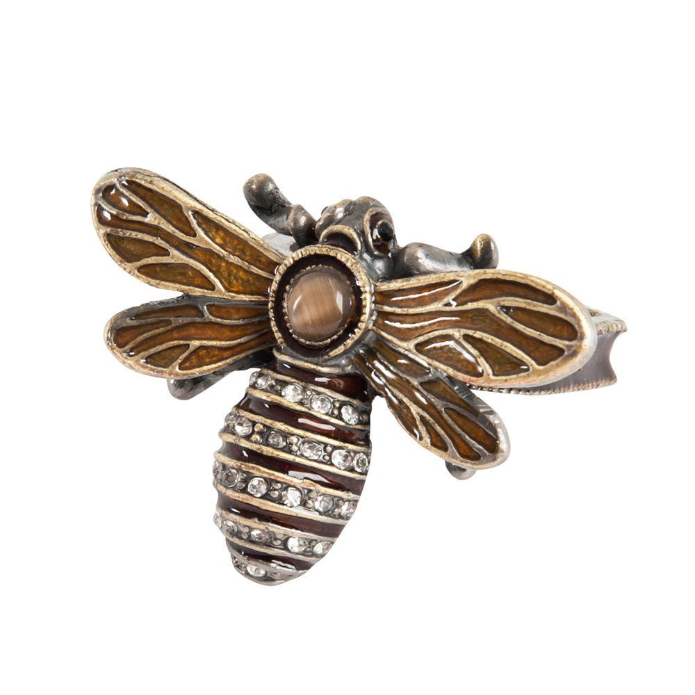 Bumble Bee Napkin Ring - Bronze