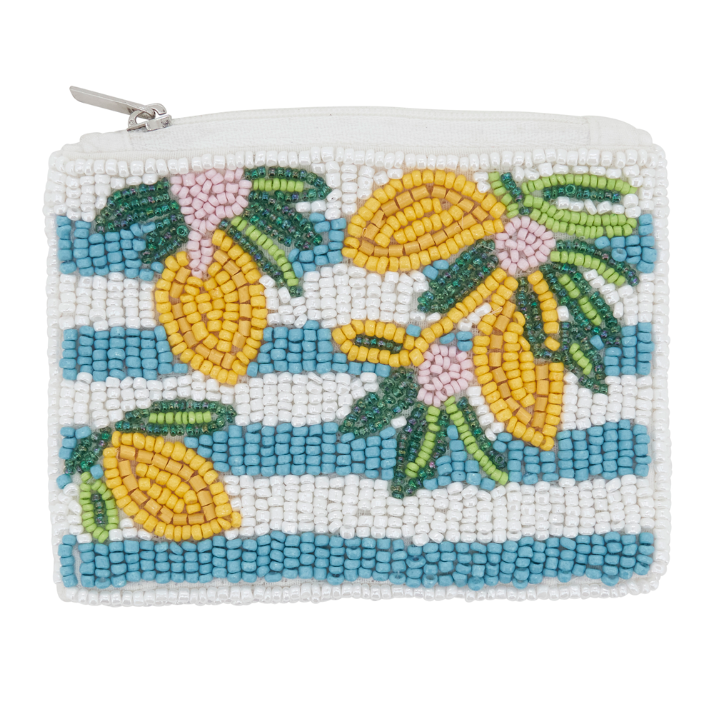 Saro Lemon Beaded Coin Purse (CP016.M)