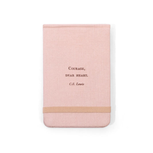 Courage Dear Heart Fabric Notebook - Sugarboo & Co.