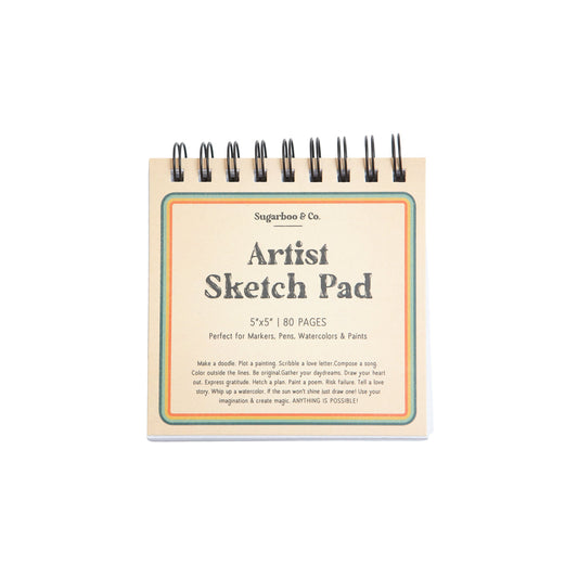 5x5 Spiral Artist Sketch Pad - Sugarboo & Co.