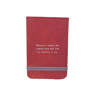 Brilliant Things fabric notebook by Sugarboo & Co.