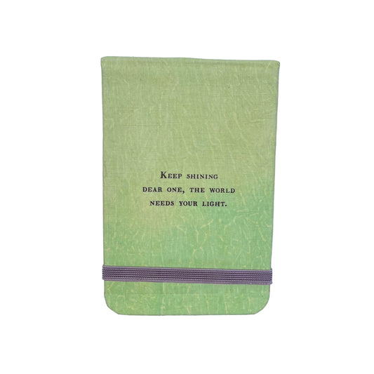 Keep Shining fabric notebook by Sugarboo & Co.