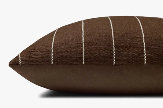 Keisha PAL0046 Chocolate/Natural Pillow