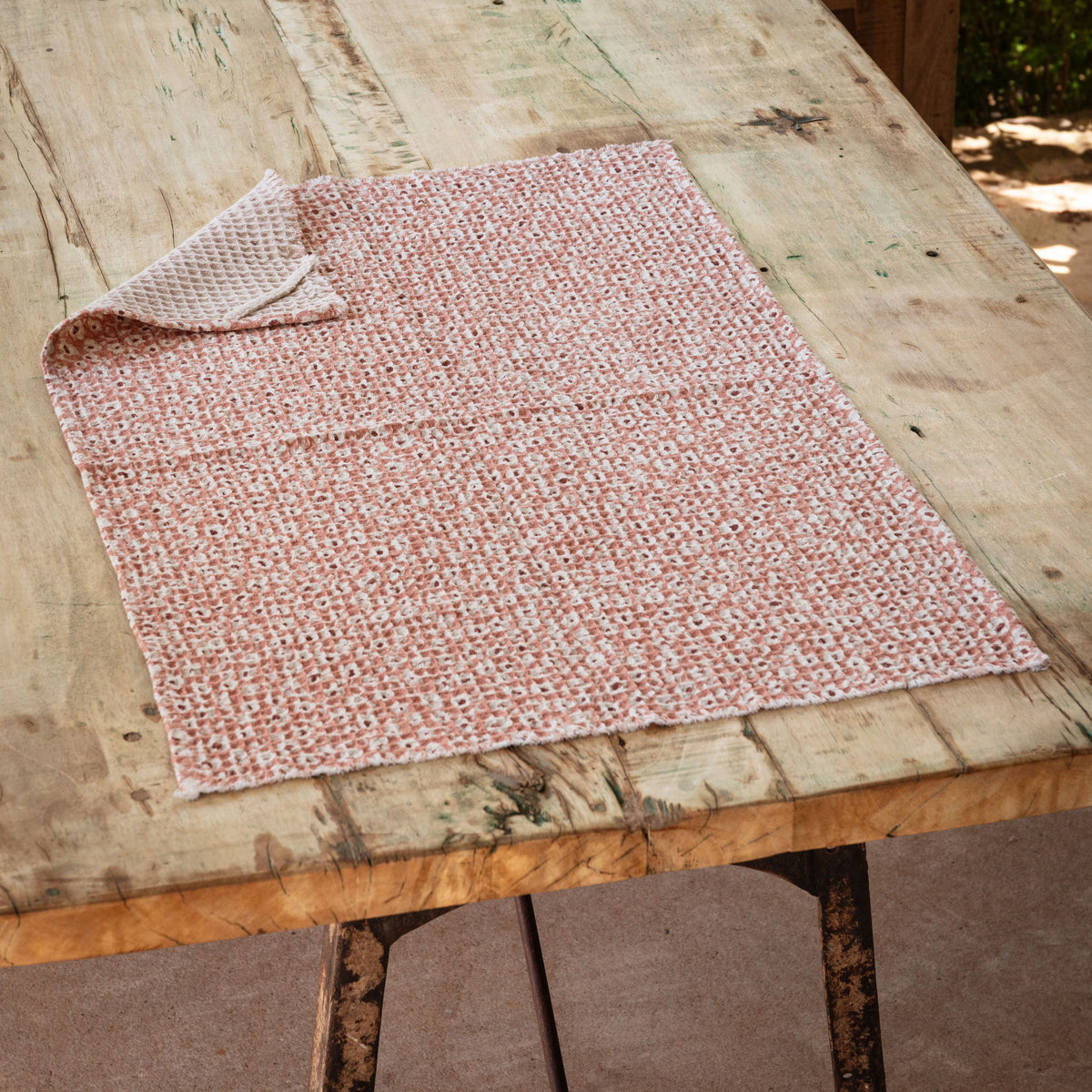 Hollyhock Floral Dish Towel - Porch View Home