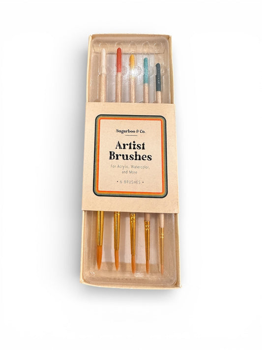 Artist Paint Brushes - 5 count - Sugarboo & Co.