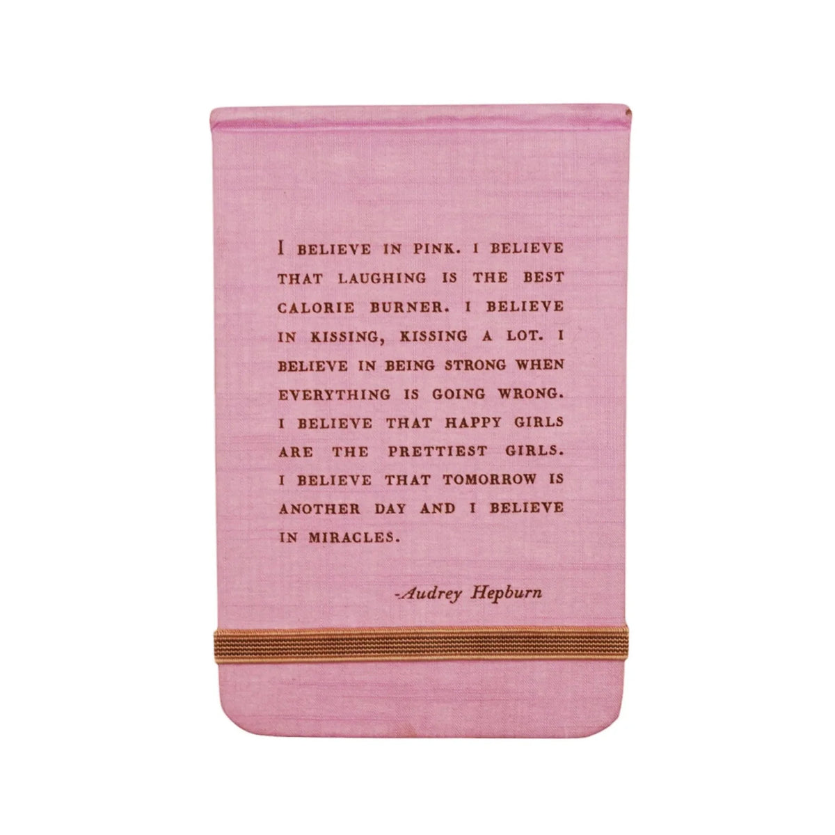 I Believe In Pink Fabric Notebook - Sugarboo & Co.