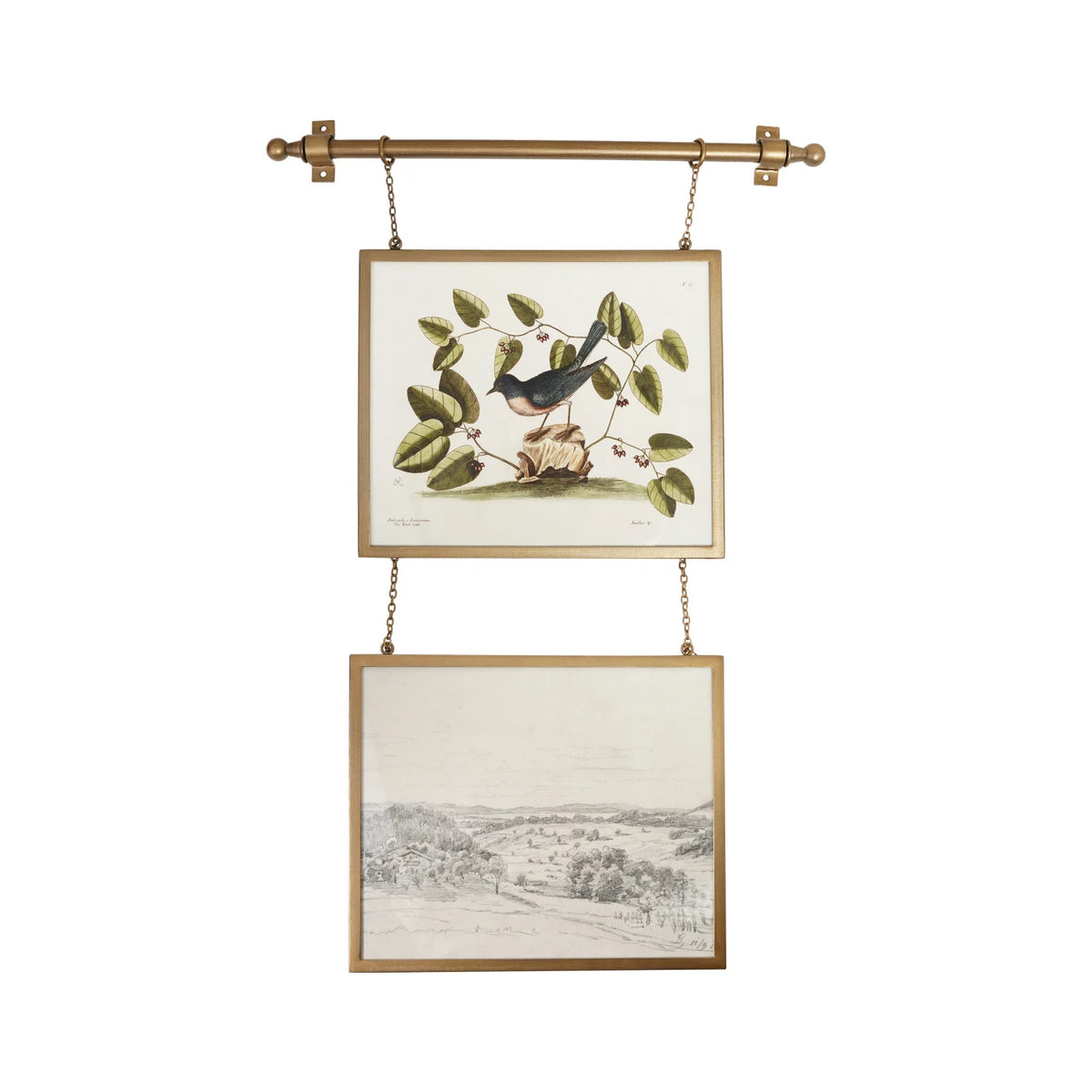 Hanging Metal Framed GlassPhoto Frames (Holds 12" x 10" Photo)