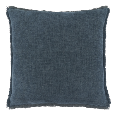 Fringe Edge Throw Pillow - Blue, 20-inch