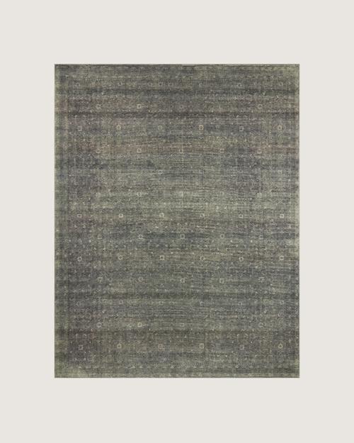 Mayla CloudPile Printed Rug in Midnight / Lagoon