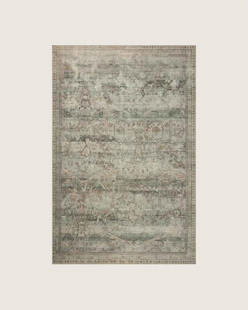 Gardner Printed Rug in Stone / Multi