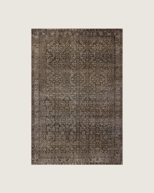 Brenna CloudPile Printed Rug in Espresso / Multi