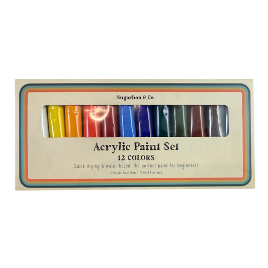 Acrylic Paint - 12 count - Sugarboo & Co.